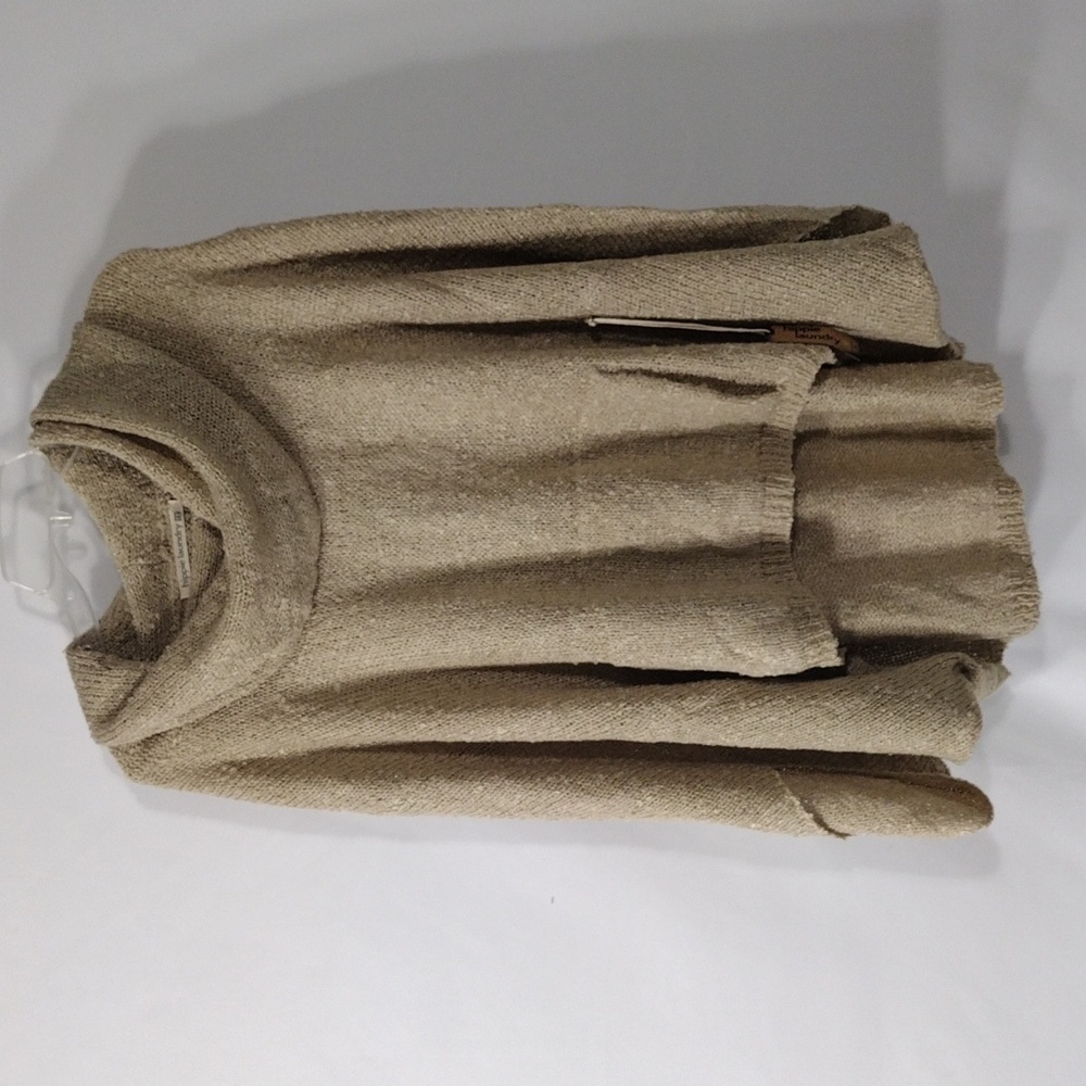 NWT Hippie Laundry Cowl Neck Tan Poncho size 1X